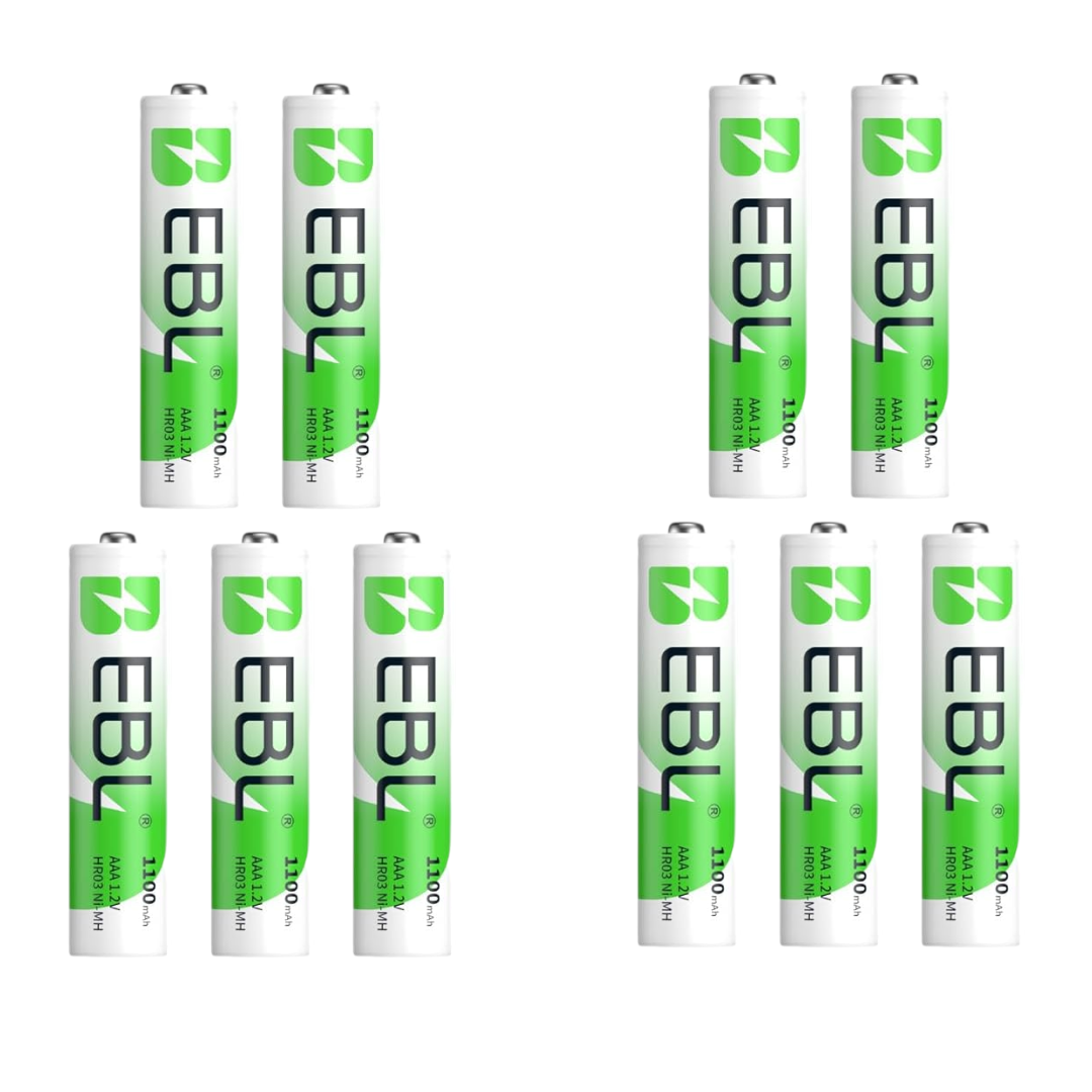 EBL AAA Akkus 1100mAh (10er Pack)