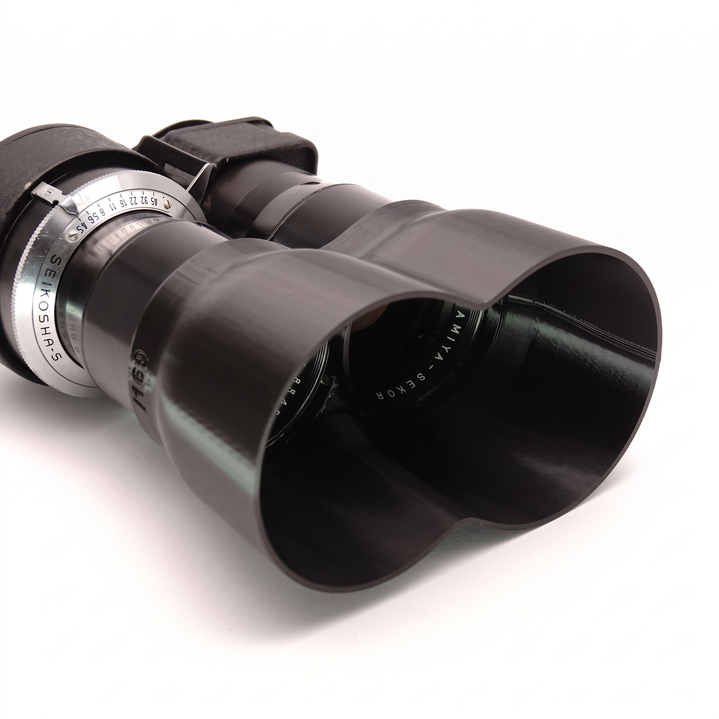 Gegenlichtblende für Mamiya C330, C220 (55-250mm Sekor)