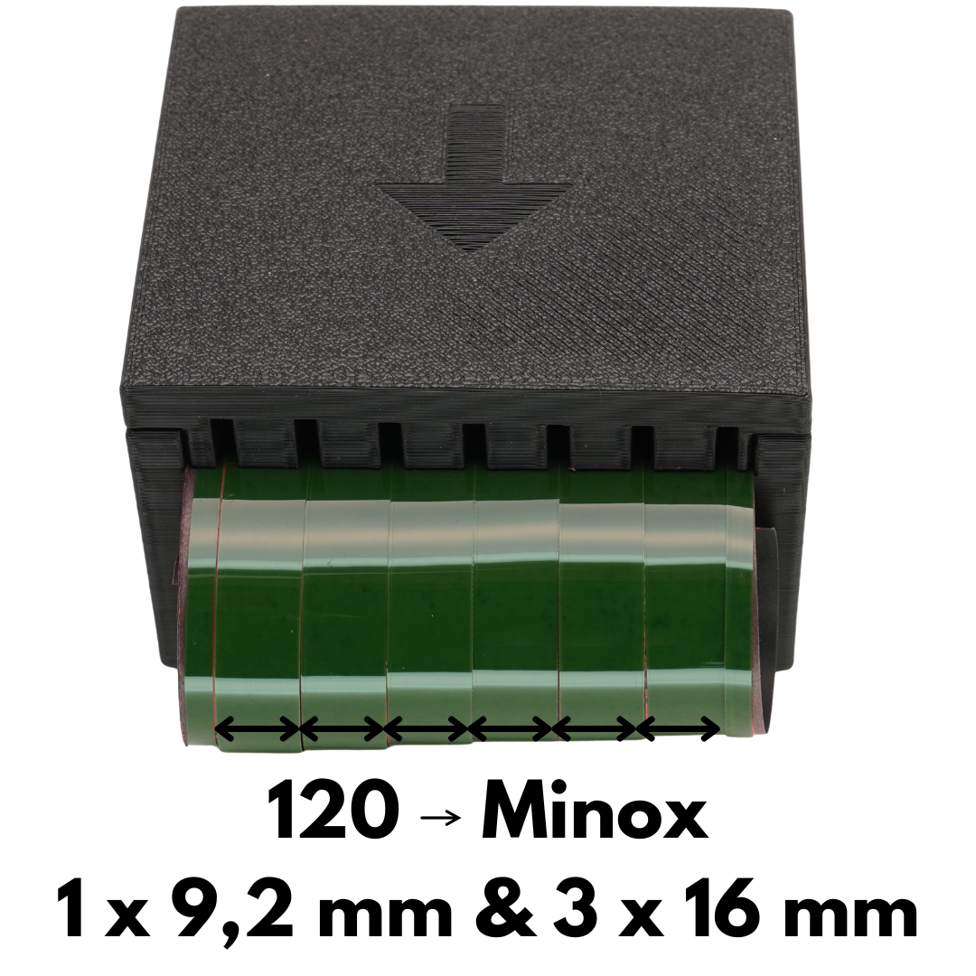 Filmschneider für Minox 9.2mm Film (aus 120 & 35mm) mit Sicherheitsdeckel