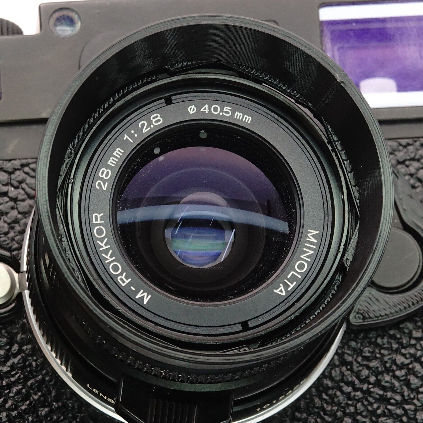 Lens hood for Minolta 28mm 1:2.8 M-Rokkor CL & CLE