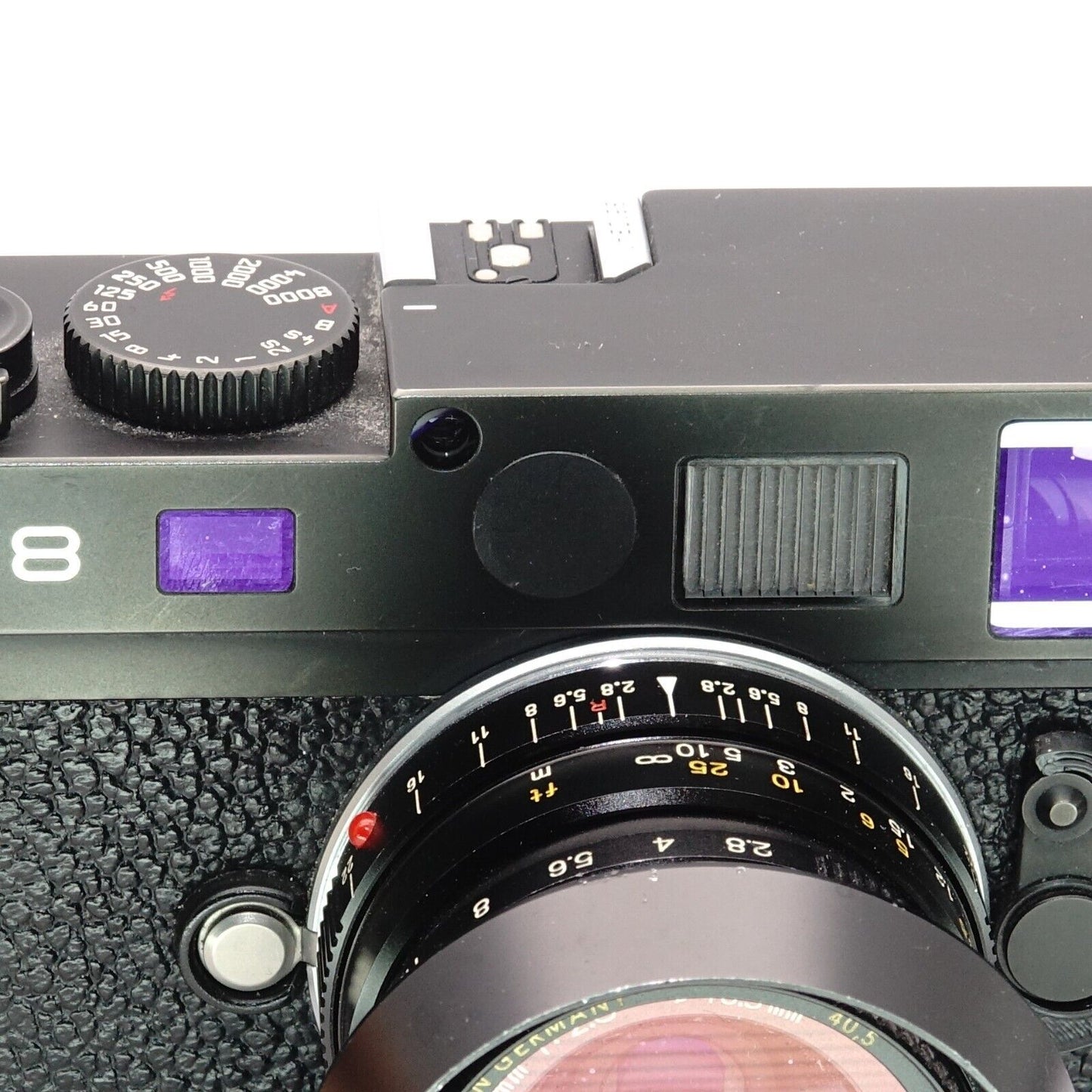Zierblende Rotpunkt Cover schwarz für Leica M10, M6, M7, M8, M9 & Leica Q