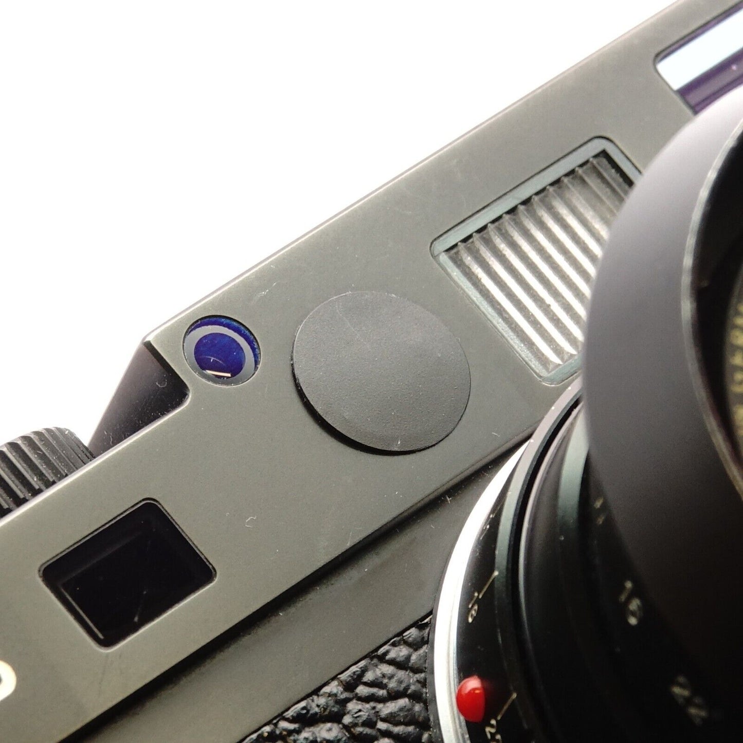Zierblende Rotpunkt Cover schwarz für Leica M10, M6, M7, M8, M9 & Leica Q
