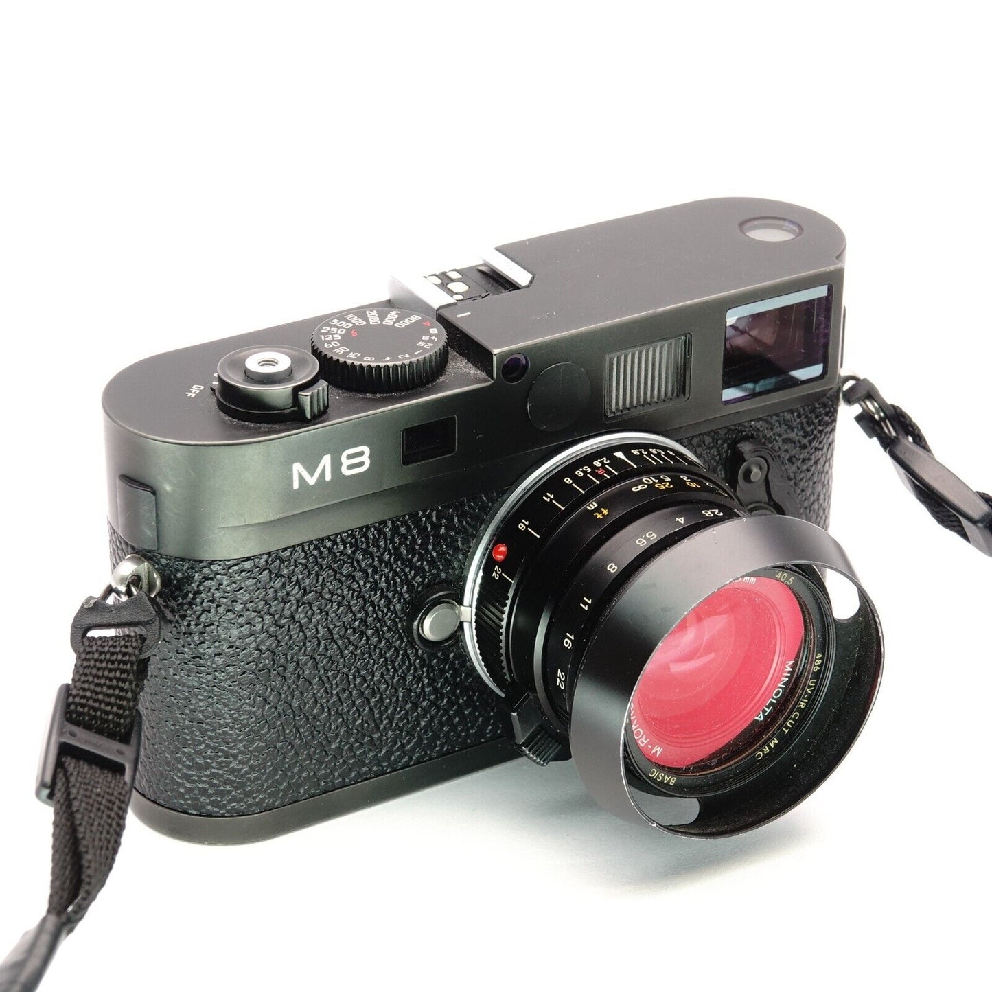 Zierblende Rotpunkt Cover schwarz für Leica M10, M6, M7, M8, M9 & Leica Q