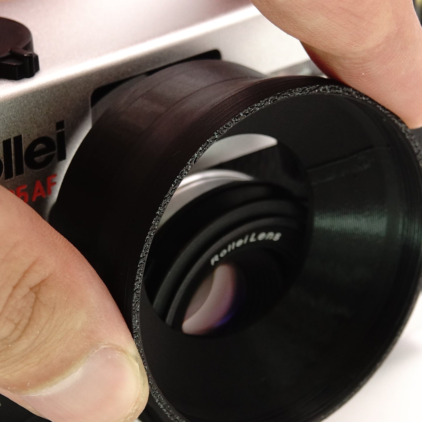 Zubehör für Rollei 35 AF (MINT) | Deckel, Filteradapter, Gegenlichtblende & Half Case