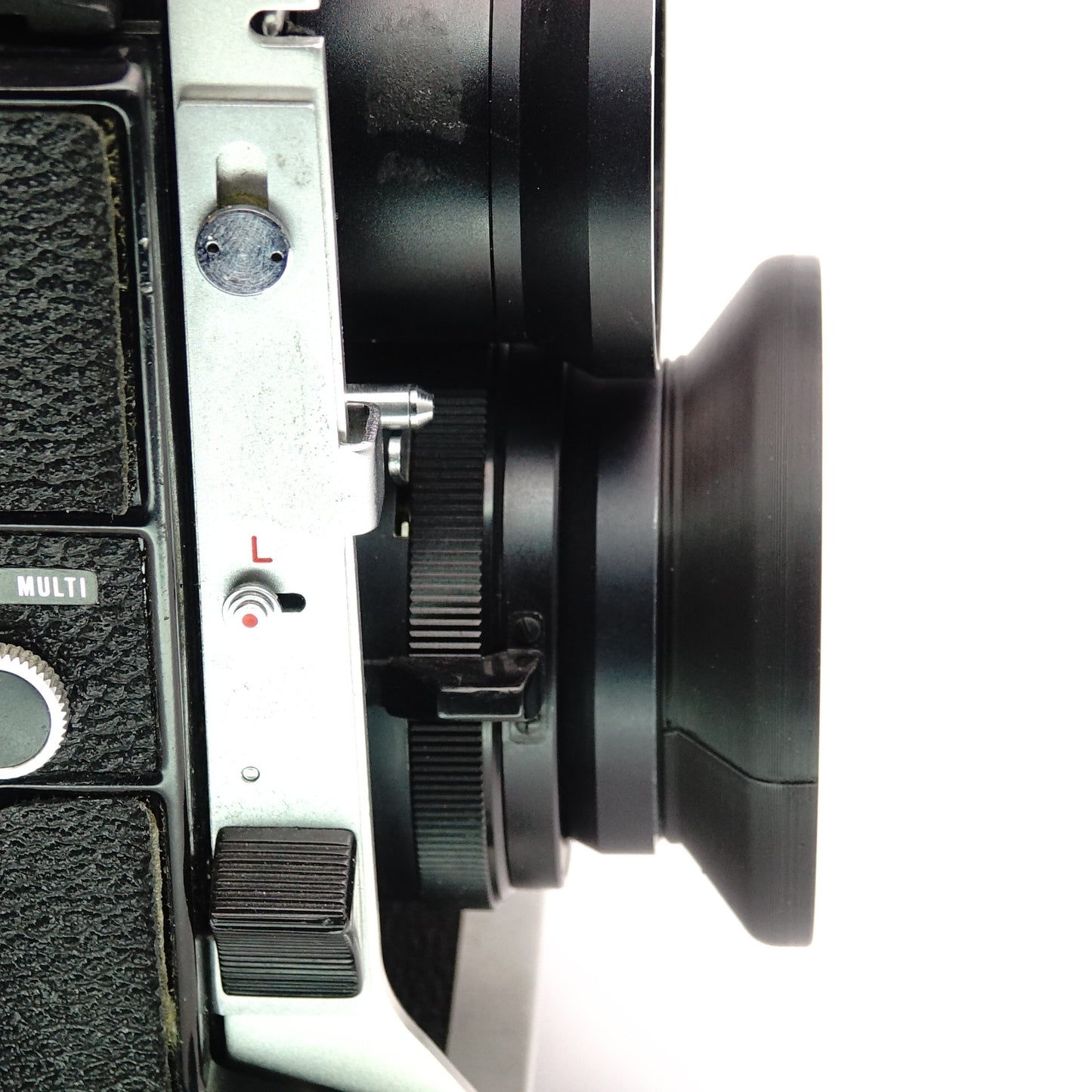 Gegenlichtblende und Filter für Mamiya C330 Sekor 55/80/65 mm