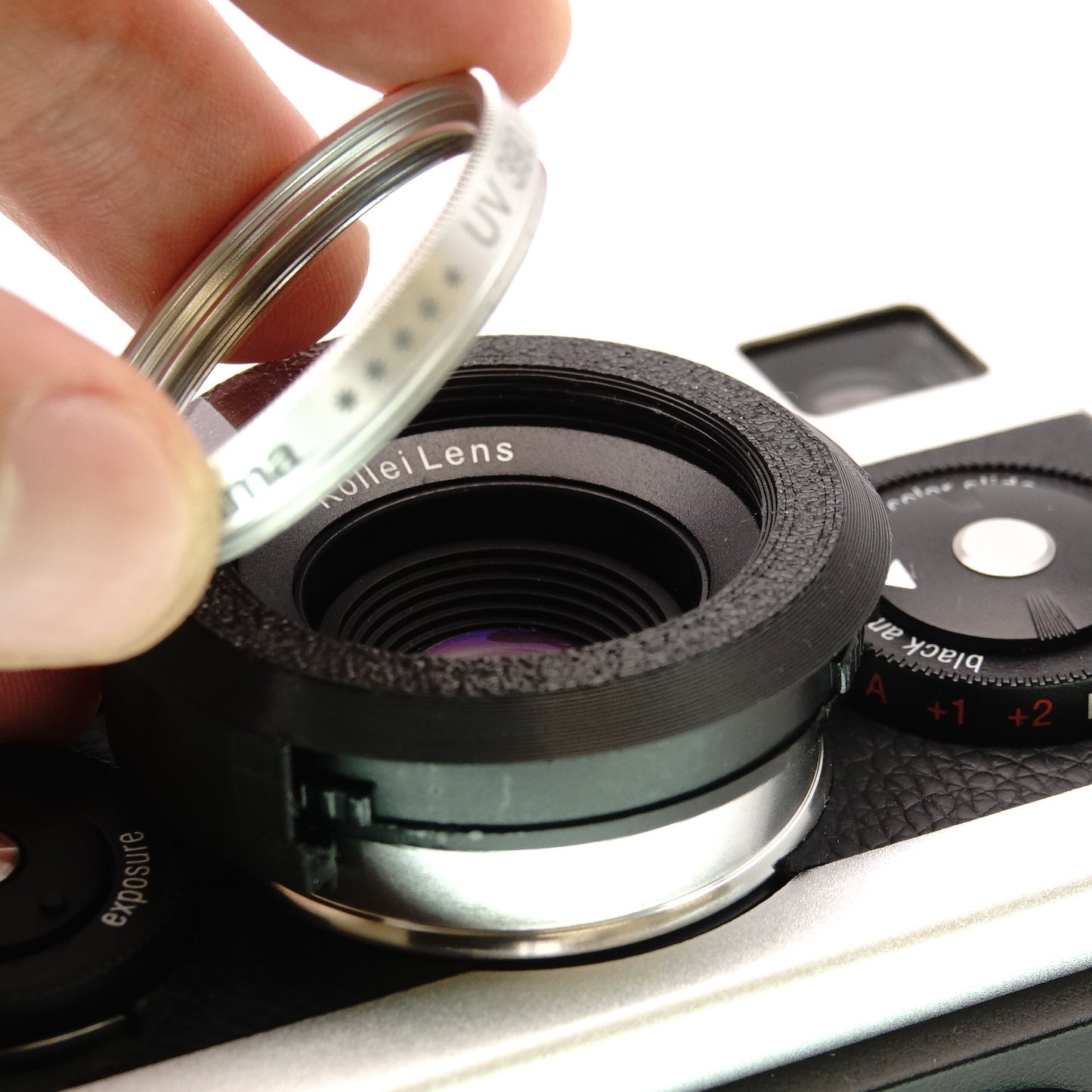 Zubehör für Rollei 35 AF (MINT) | Deckel, Filteradapter, Gegenlichtblende & Half Case