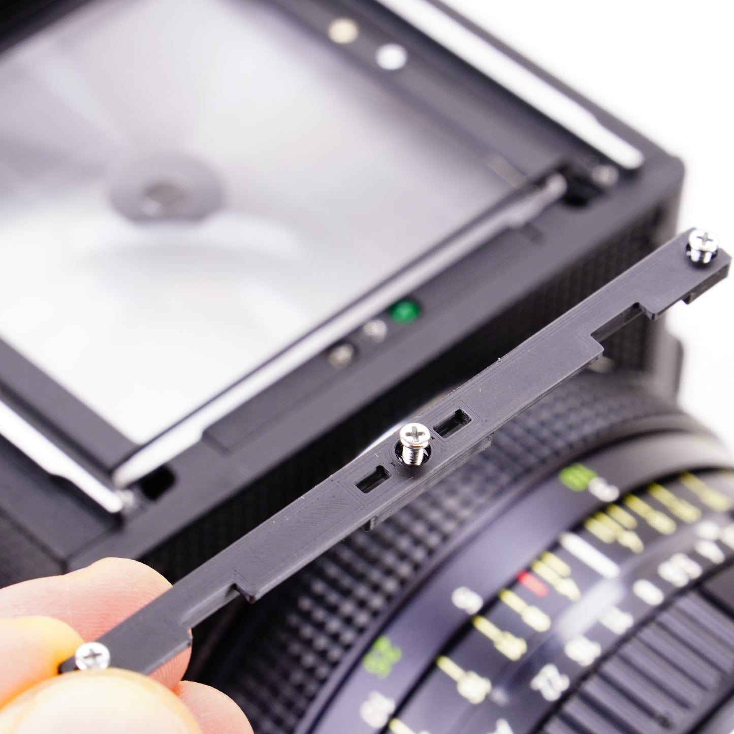 Fermaglio per otturatore per Rolleiflex 6006, 6008 & SLX mirino (incl. viti)