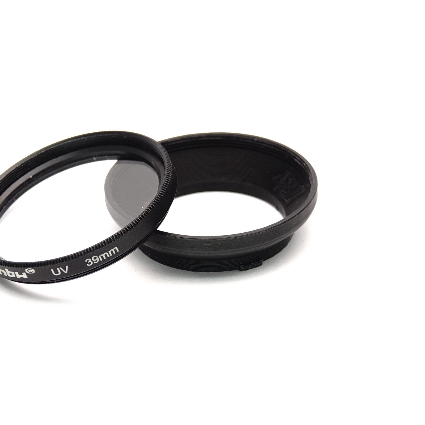 Lens hood Bay I with 39 / 46 mm filter adapter for Yashica Mat 124G, Rolleiflex 3.5 & more