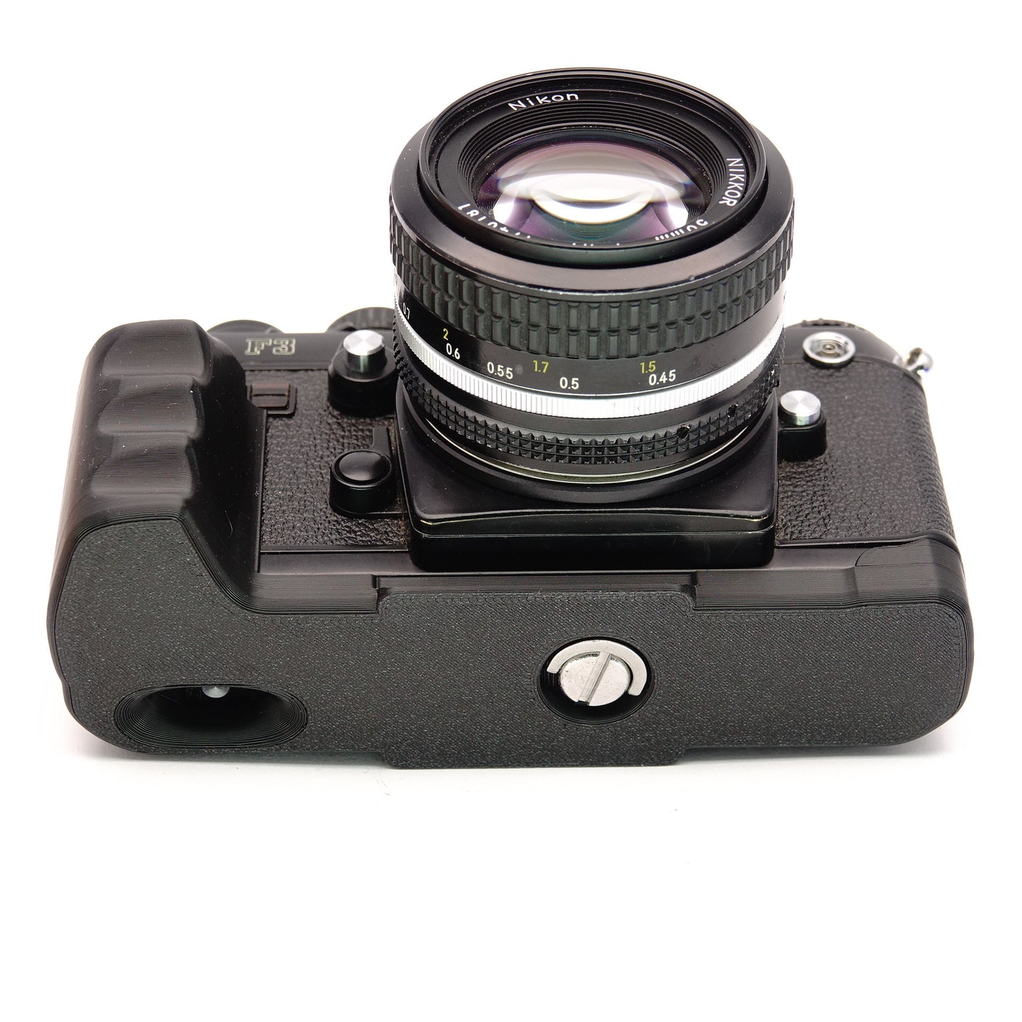 Handgrip for Nikon F3 with Arca Swiss tripod plate