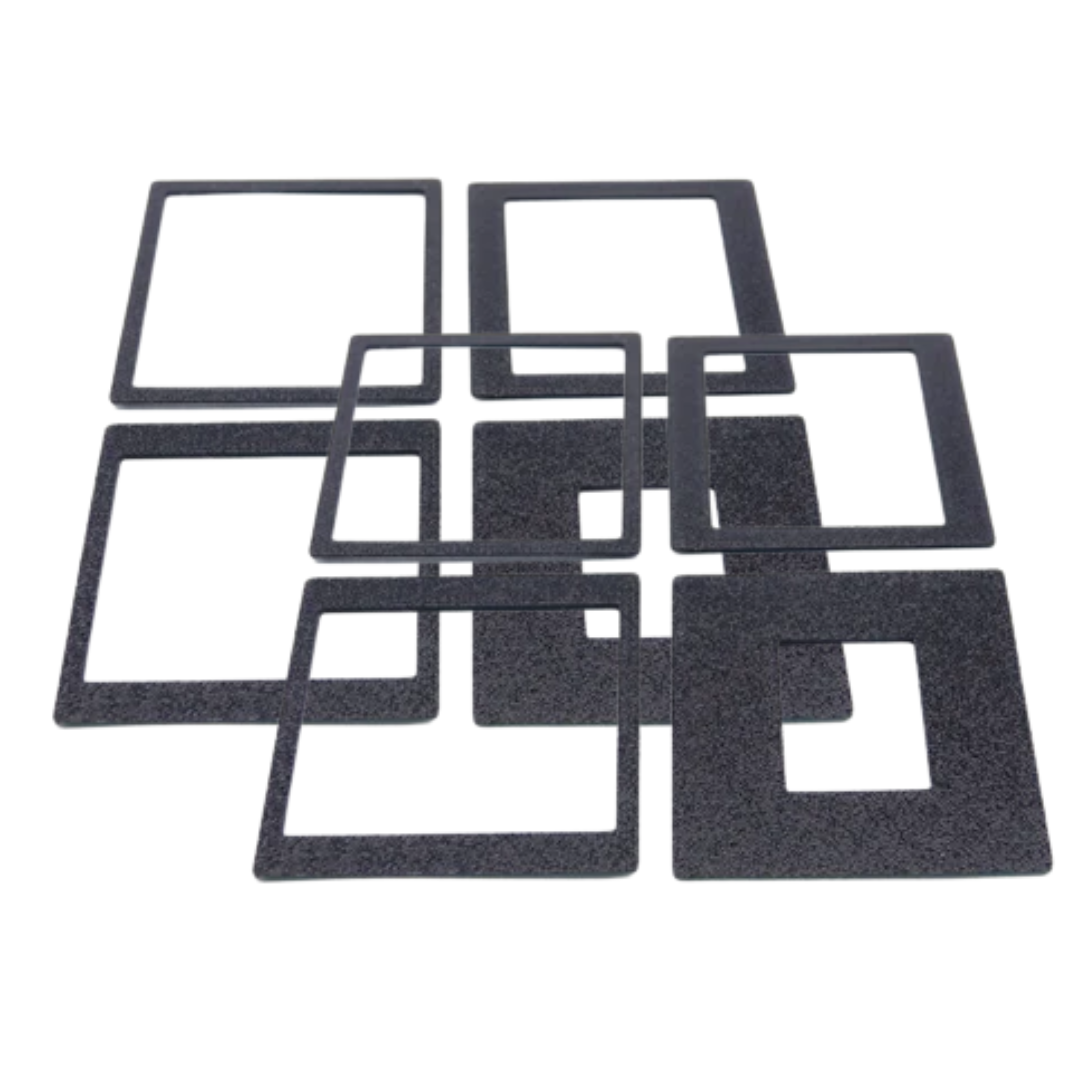 Negativmasken Set 35mm, 645, 66 & 67 Sixma Sivoma Sivopar für Durst Unineg M605 601 & mehr