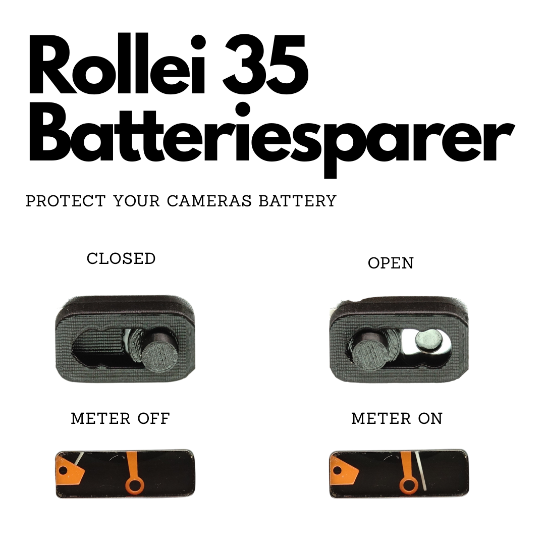 Battery saver for Rollei 35, 35S & 35T - Exposure meter cover