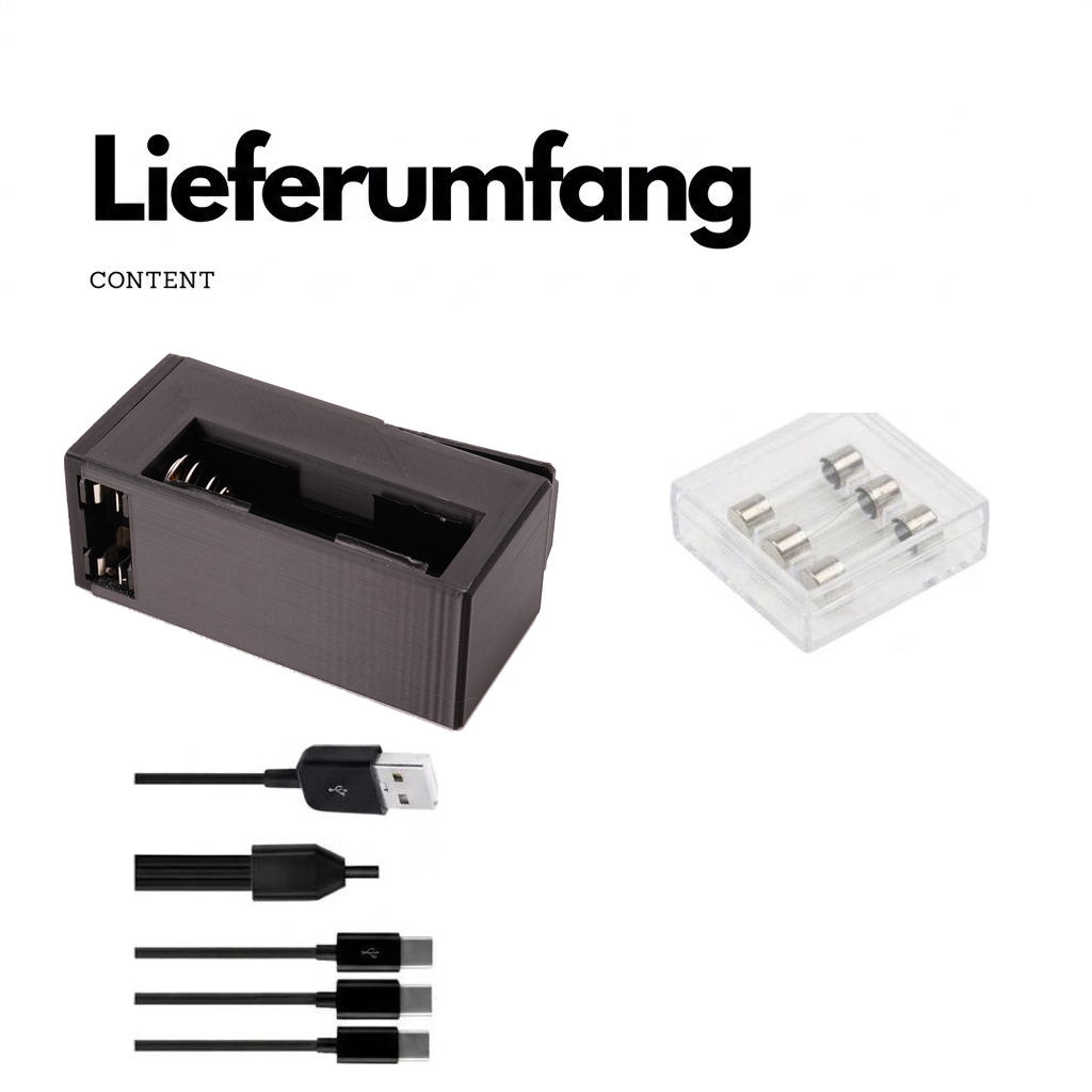 Lieferumfang Glatt - Nur Kaefig ohne Akkus