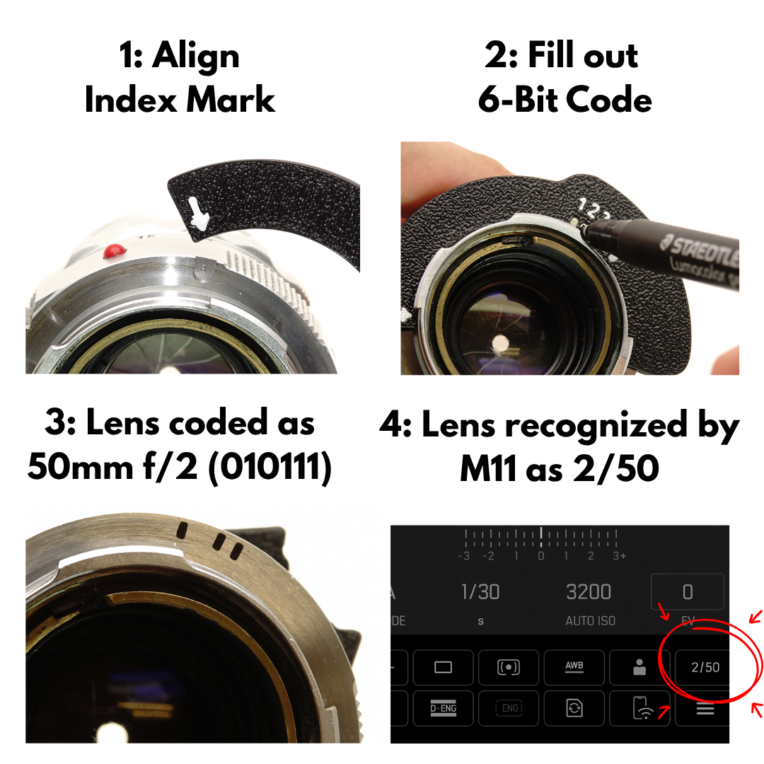 6-Bit Encoder zum Kodieren von Leica M Objektiven