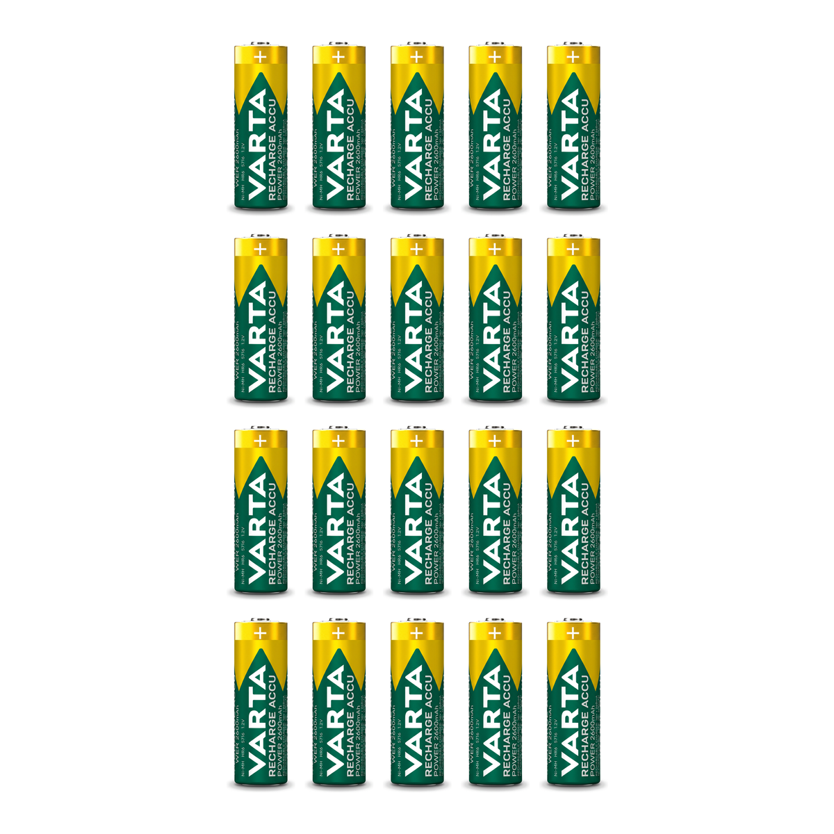 20er Pack Varta AA NiMH Akku 2600 mAh