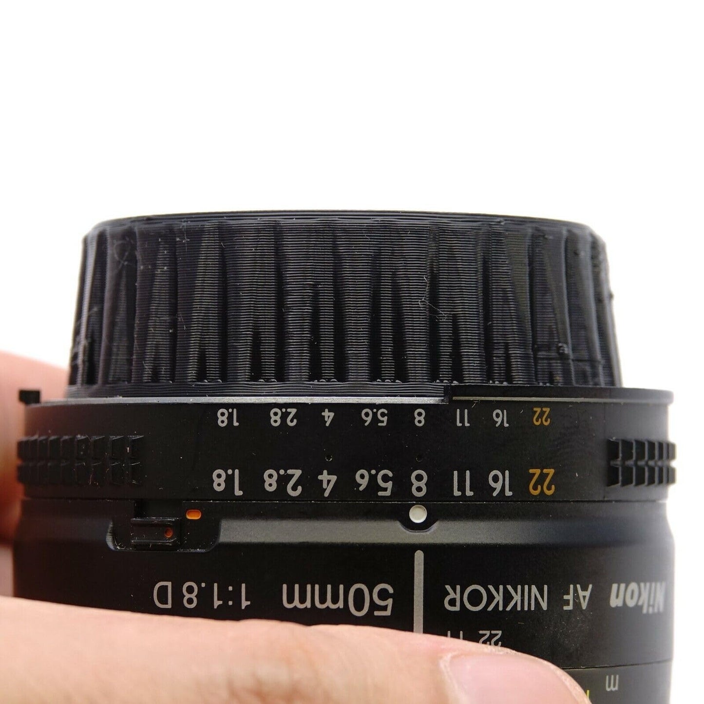 Objective rear cover for Nikon F Mount