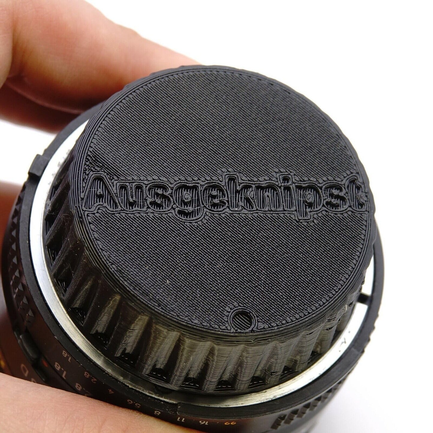 Objective rear cover for Nikon F Mount