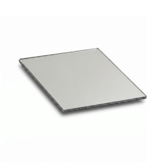 Quadratischer Acrylspiegel 50 x 50 mm zum Ausrichten von Kamera und Filmhalter
