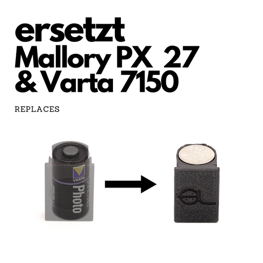 Batterieadapter PX27 für Rollei 35 SE, 35 TE