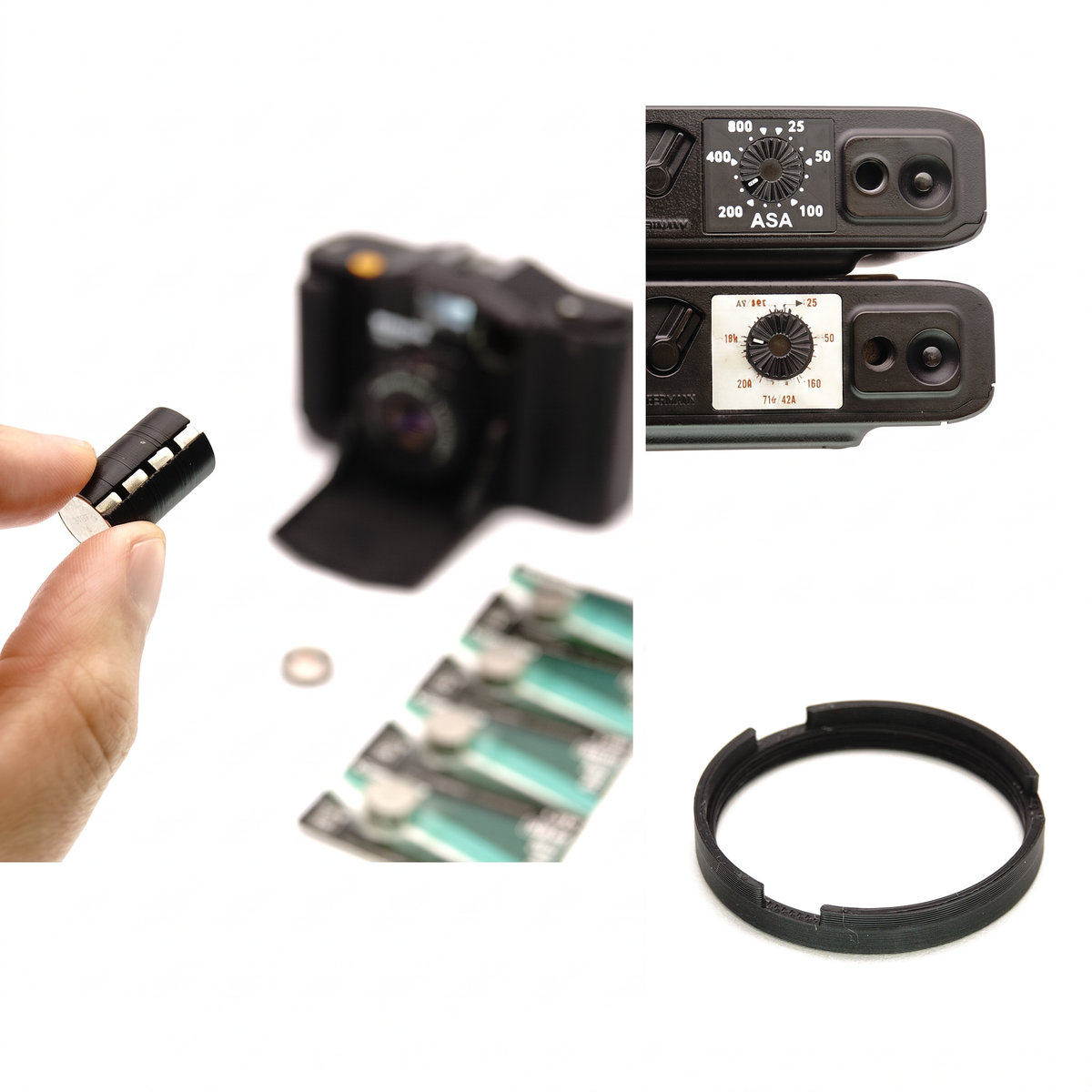 PX27 Batterieadapter Komplett-Set mit Filteradapter für Minox 35 EL und GL