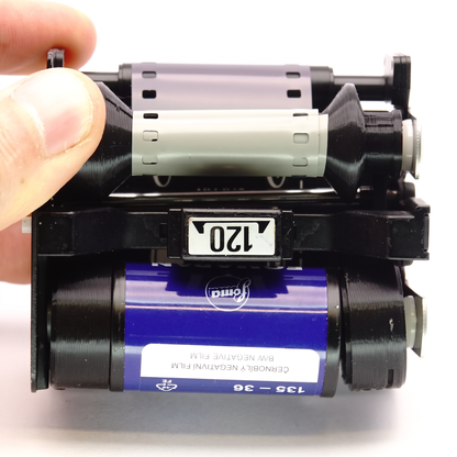 35mm zu 120 Film Adapter für Hasselblad, Mamiya & Rolleiflex