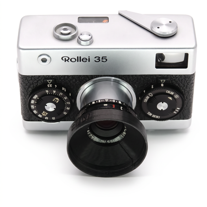 Gegenlichtblende & Filteradapter für Rollei 35, 35 T, 35 TE, B35 (24mm)