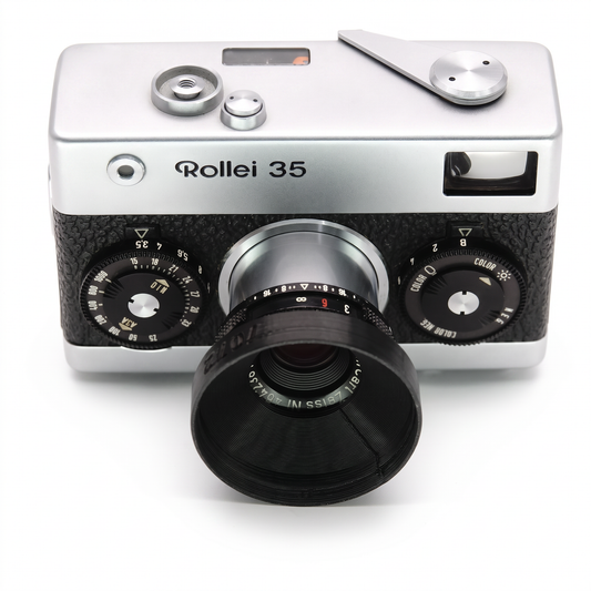 Gegenlichtblende & Filteradapter für Rollei 35, 35 T, 35 TE, B35 (24mm)