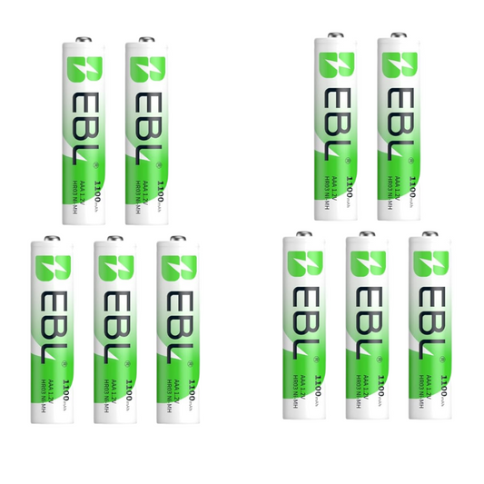EBL AAA Akkus 1100mAh (10er Pack)