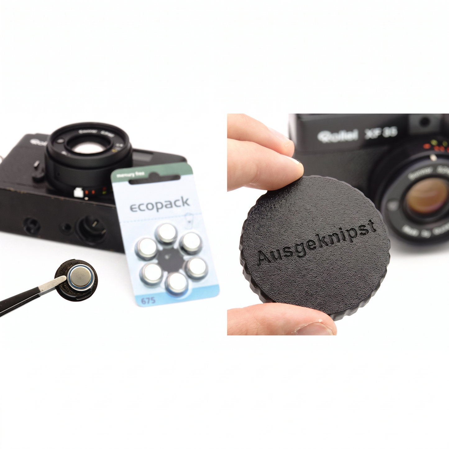 BatteriefachdeckelAdapter675erZinkLuftfuerRolleiXF35