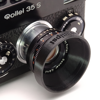 Gegenlichtblende & Filteradapter für Rollei 35S, 35SE (30,5mm, Sonnar)