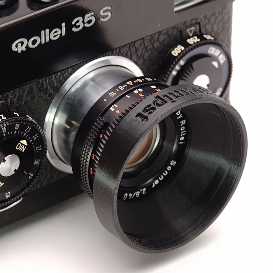Gegenlichtblende & Filteradapter für Rollei 35S, 35SE (30,5mm, Sonnar)
