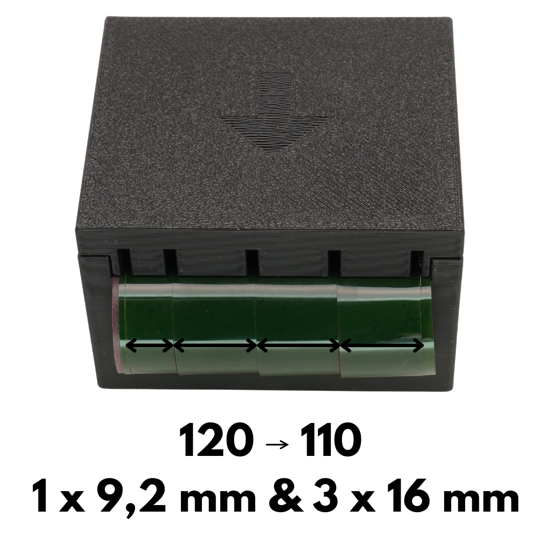Filmschneider für 110 Pocket Film (aus 120 & 35mm) mit Sicherheitsdeckel