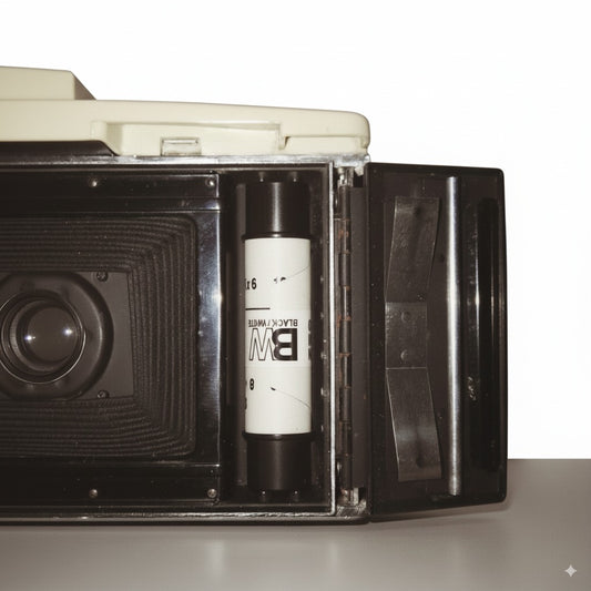 Adapter für 120 er Mittelformatfilm in Polaroid Land Kameras (110A/110B)