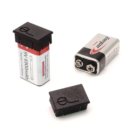 Akkuschutzabdeckung für 9V Block Batterien (2er-Pack)