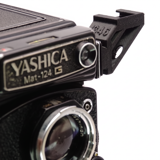 90° Kaltschuh-Adapter für Yashica 124G, Mamiya RB RZ, Rolleiflex