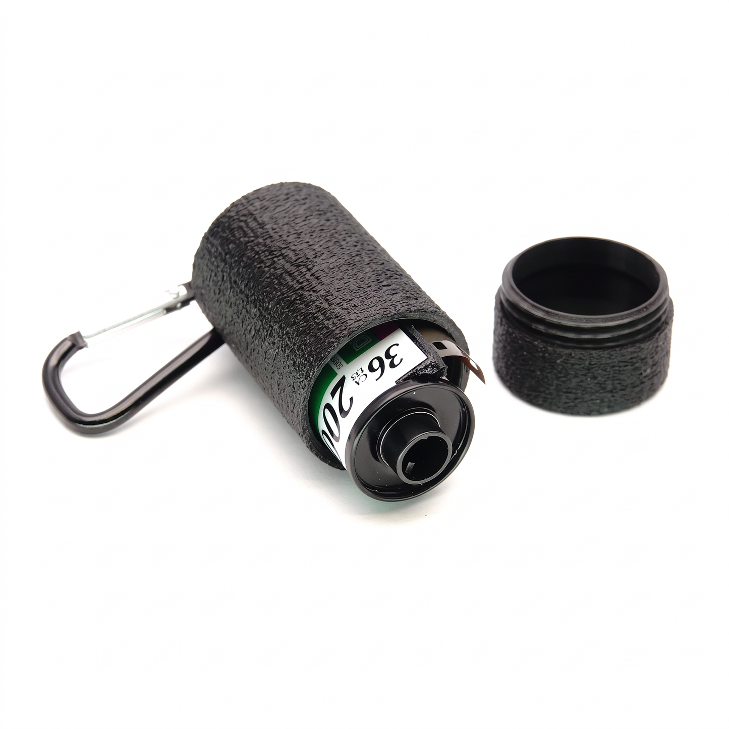 Filmkanister Schlüsselanhänger mit Karabiner für 35mm (Kleinbildfilm)