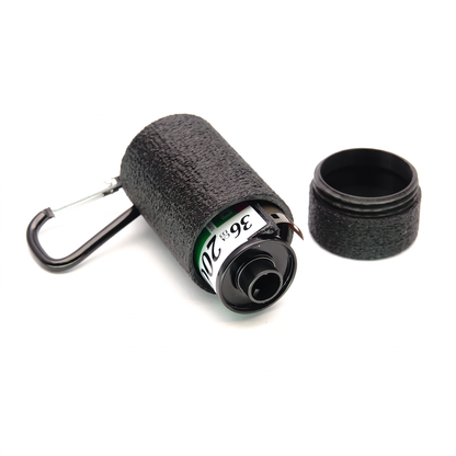 Filmkanister Schlüsselanhänger mit Karabiner für 35mm (Kleinbildfilm)