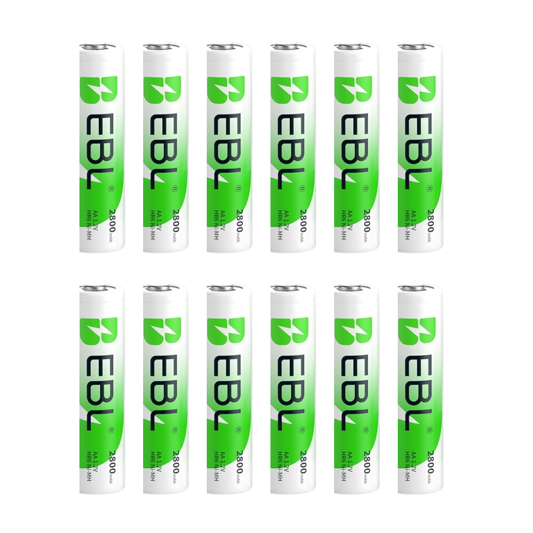 12er Pack EBL AA NiMH Akku 2800mAh