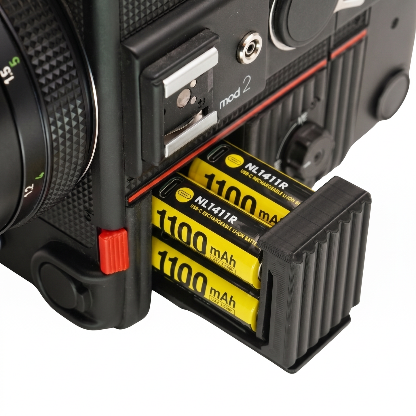 Batterieadapter für Rolleiflex SLX, 6006, 6008 (USB-C Akku)