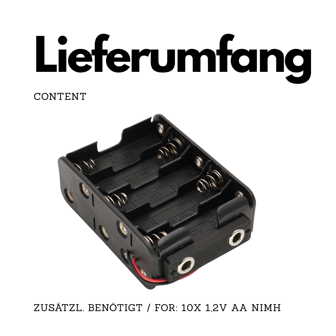 Akku-Adapter S-12 für Canon Scoopic 16M, MN & MS (für 10x AA)