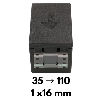 Filmschneider für 110 Pocket Film (aus 120 & 35mm) mit Sicherheitsdeckel