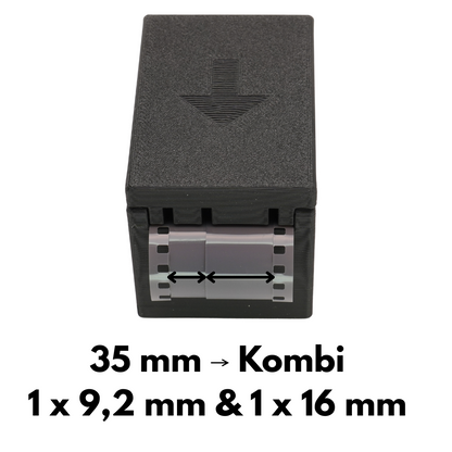 Filmschneider für 110 Pocket Film (aus 120 & 35mm) mit Sicherheitsdeckel