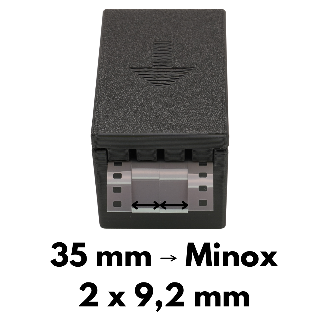 Filmschneider für Minox 9.2mm Film (aus 120 & 35mm) mit Sicherheitsdeckel