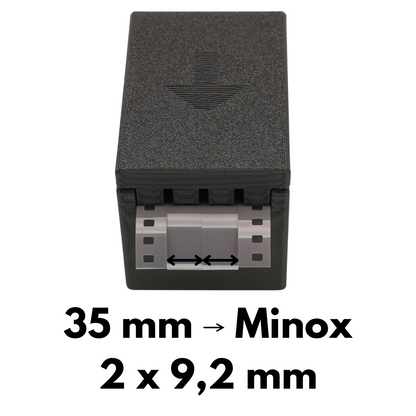 Filmschneider für Minox 9.2mm Film (aus 120 & 35mm) mit Sicherheitsdeckel