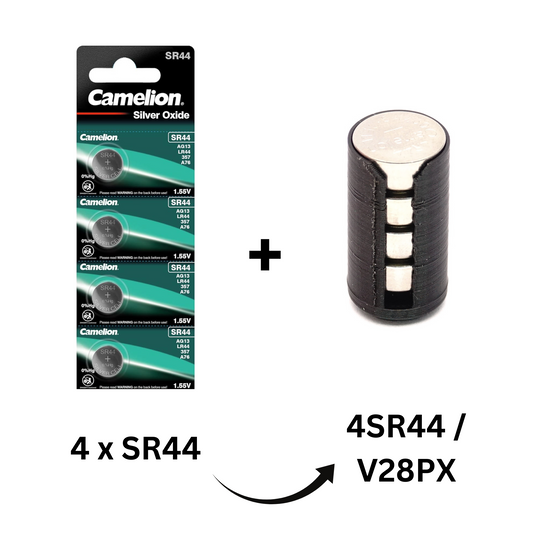 V28PX 4SR44 Battery & Adapter for Pentax 67, Mamiya RZ67 / 645 & more