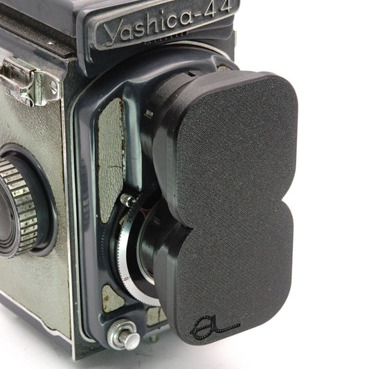 Objektivdeckel für Yashica 44 Dual Gegenlichtblende