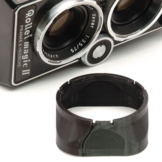 Bay II lens hood for Rolleiflex 3.5E & 3.5F with f/3.5 lens