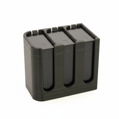 Batteriehalter / Transportbox für 3x Panasonic DMW-BLF19 Akkus (GH5, G9)