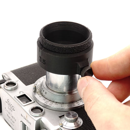 VALOO Gegenlichtblende mit Blendenverstellung für Leica 5cm f/3.5 Elmar