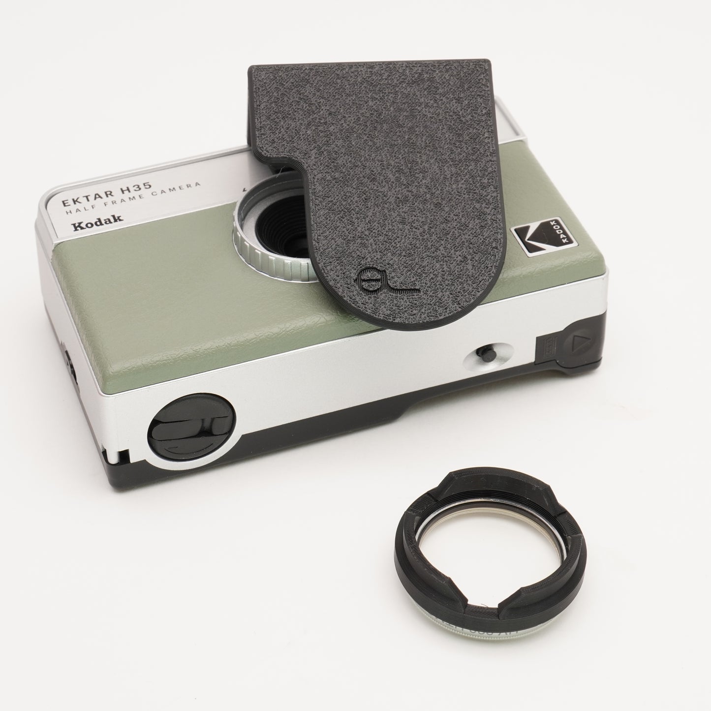 Zubehör für Kodak Ektar H35 | Deckel, Filteradapter, Auslöseschutz