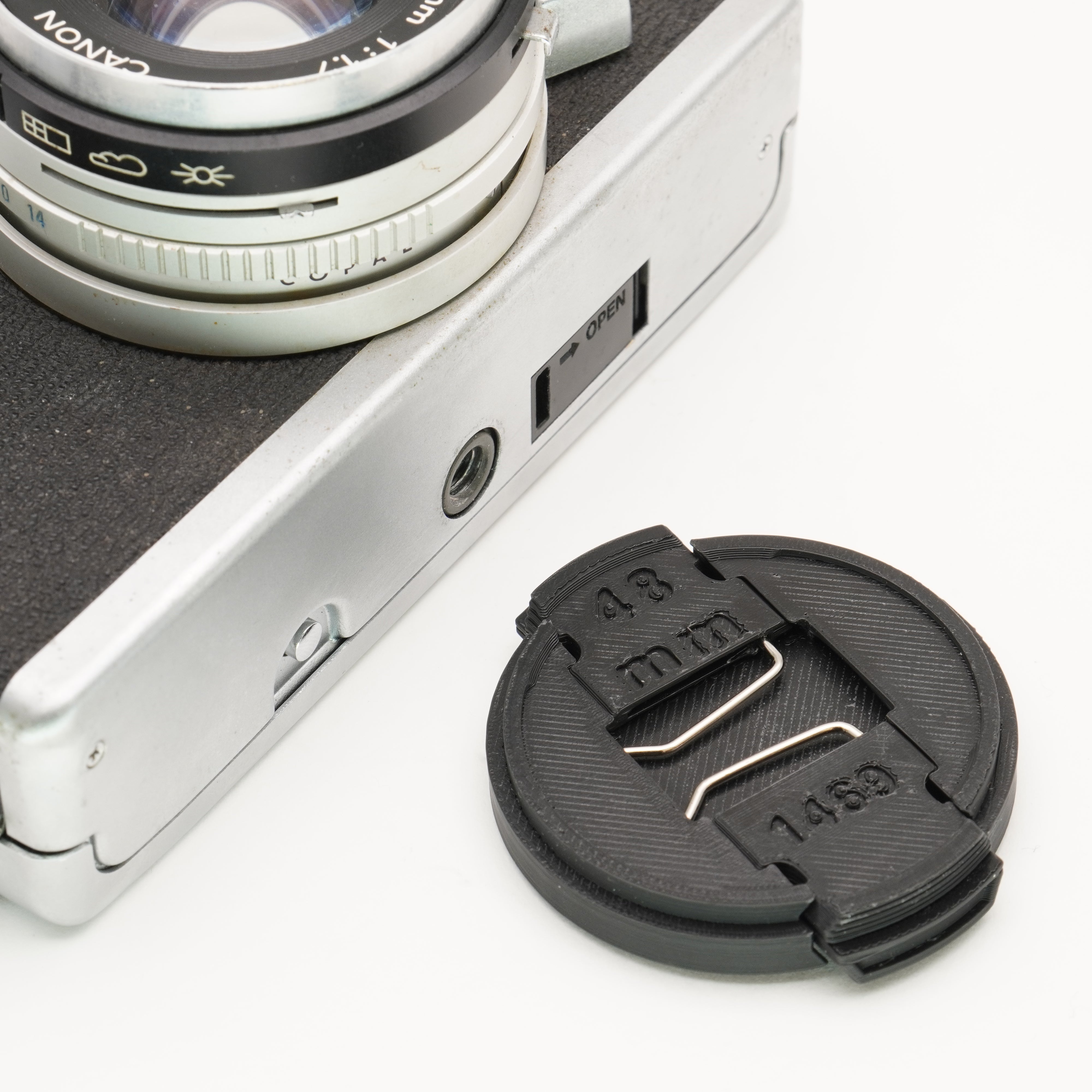 Objektivdeckel für Canonet QL17 G-III & Canon FL (48mm, Snap-On
